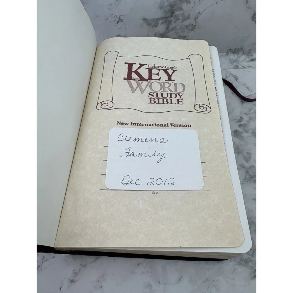 *Key Word Study Bible New International Version Red Letter Edition Red Leather